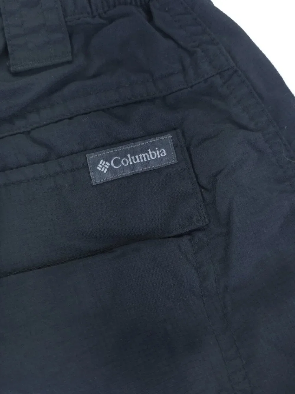 Columbia Lightweight Nylon Cargo Hiking Shorts Black Men's Size 30